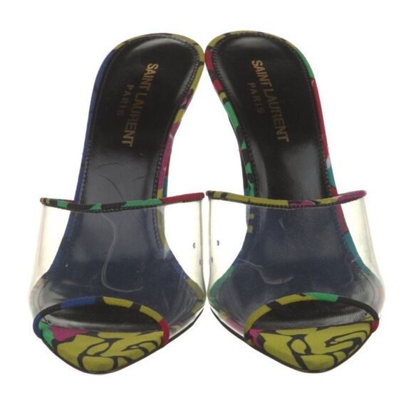 Saint Laurent printed PVC Heels - Picture 2 of 4